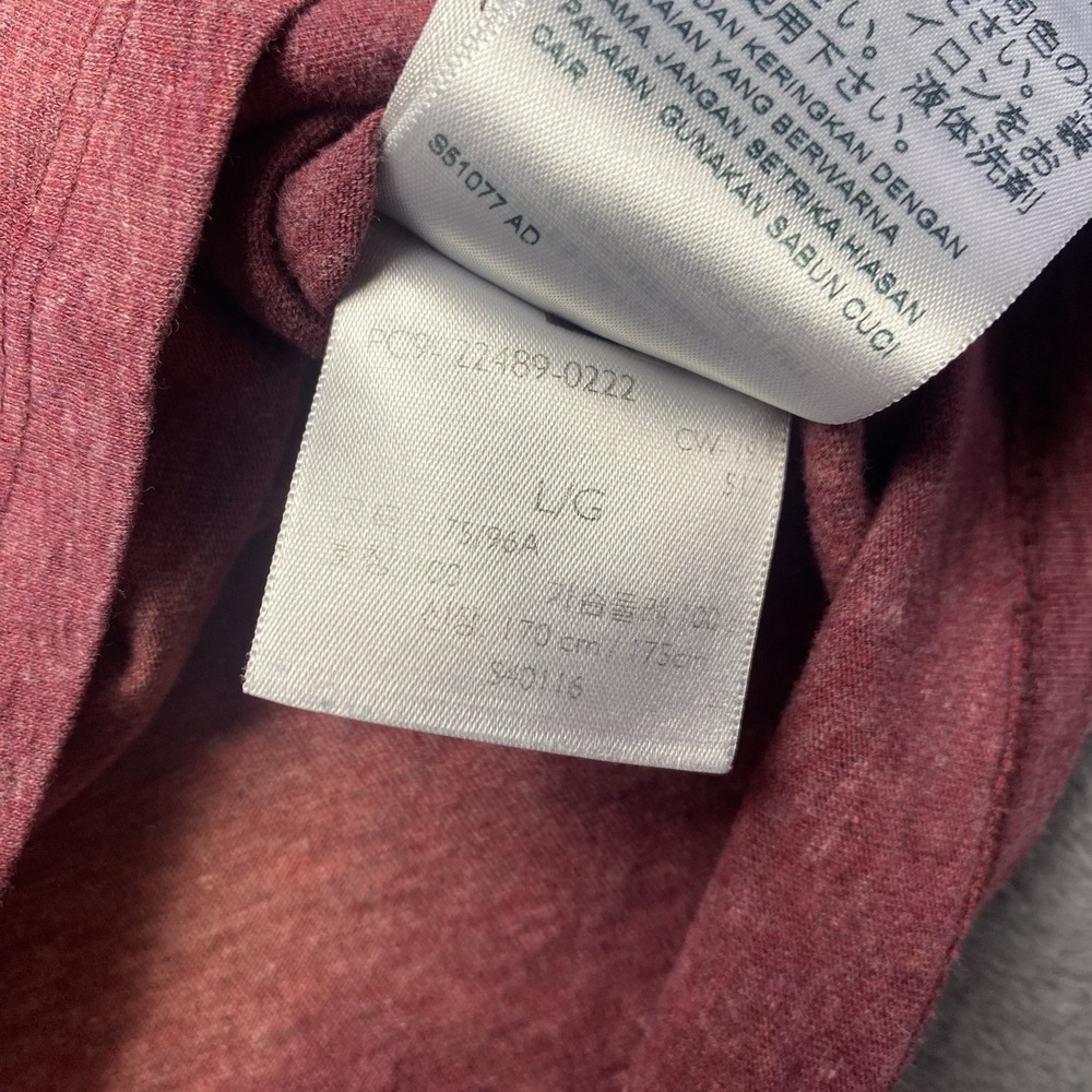 Levi's‎ T-shirt Men's Size Large Red Distressed Acid Wash Bleach Dyed - Picture 6 of 7